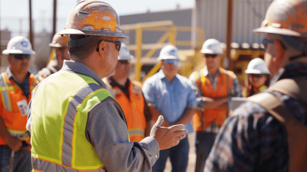 Workers on job site